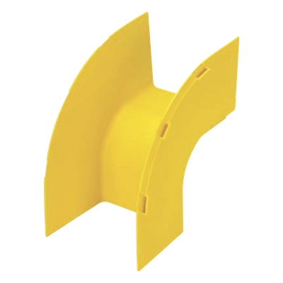 PANDUIT - Bajada Vertical Exterior 90° / Canaleta 4x4 / Radio Curvatura 50.8 mm / PC/ABS / Amarillo
