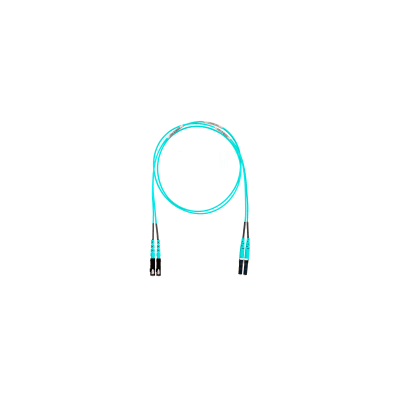 PANDUIT - Jumper de Fibra Optica Multimodo 50/125 OM3, LC-SC Duplex, OFNR (Riser), Color Aqua, 15 Metros (49.21 Pies)