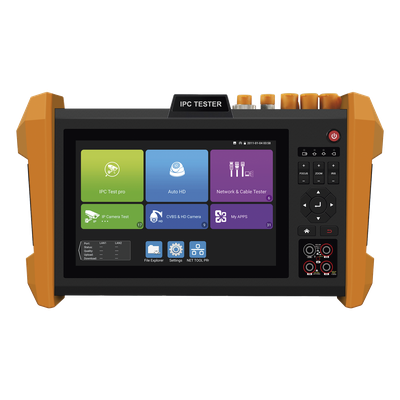 EPCOM - Tester Profesional Multifunción / Pantalla Táctil 7" / Video 4K/8K / IP/Coaxial / Wi-Fi / TDR / Potencia Óptica / PoE