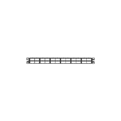 PANDUIT - Panel de Parcheo Modular Mini-Com (Sin Conectores), Plano, Blindado, Alta Densidad, de 48 Puertos, 1UR