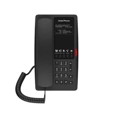 FANVIL - Teléfono IP WI-FI para Hotelería, Puerto USB-A para carga, 5 teclas programables para servicio rápido (Hotline), plantilla personalizable con PoE