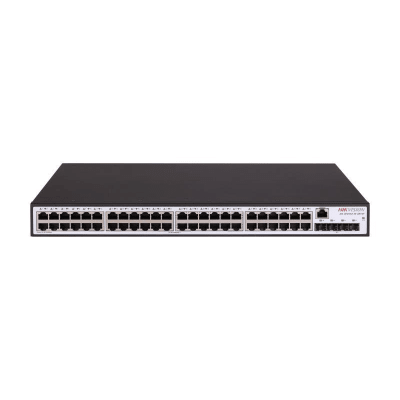 HIKVISION - Switch Gigabit / Administrable / 48 Puertos 1000 Mbps / 4 Puertos SFP / Configuración Nube Hik-PartnerPro / Soporta IGMP