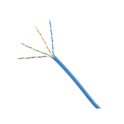 PANDUIT - Bobina de Cable UTP 305 Metros (1000 Pies) de Cobre, Azul, Categoría 6 (24 AWG), 1000Mbps, LSZH (Bajo Humo, Cero Halógenos), de 4 Pares