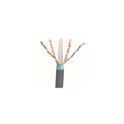 PANDUIT - Bobina de Cable Blindado F/UTP de 4 Pares, Cat6A, Soporte de Aplicaciones 10GBase-T, LSZH (Libre de Gases Tóxicos), Color Gris, 305 Metros (1000 Pies)