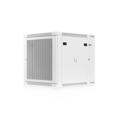 UBIQUITI - UACC Rack Cabinet 12U (600 x 703 mm) - Gabinete Cerrado para Montaje en Pared con Puerta Frontal Perforada, Puerta Trasera Abatible (Swing-Out) y Paneles Laterales Removibles con Llave