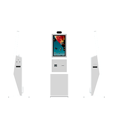HIKVISION - Máquina de Consulta de Estacionamiento/ Pantalla Táctil Capacitiva 21.5" Full HD / Localización de Vehículos / Guía Visual de Rutas / Sistema de Cobro Múltiple / Impresora Térmica / Instalación