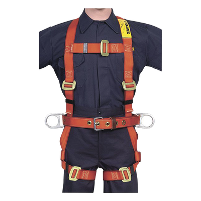 TULMEX - Arnés de Cuerpo Completo / Parada de Caídas y Posicionamiento / Unitalla / 1.5 kg / 3 Anillos D / Normativa ANSI-OSHA-ISO-NMX