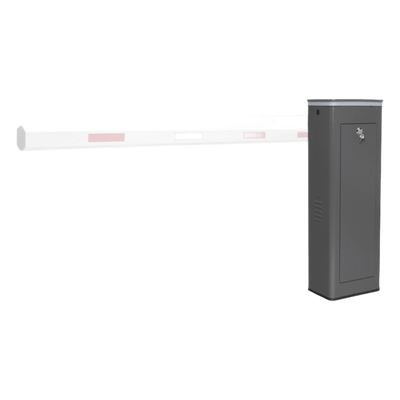 ACCESSPRO - Barrera Vehicular / Brazo Articulado 4 m (13.1 ft) / Apertura 3 s / Operación 110V / Semi-Intensiva / Final de Carrera Programable / Corona LED Semaforizada