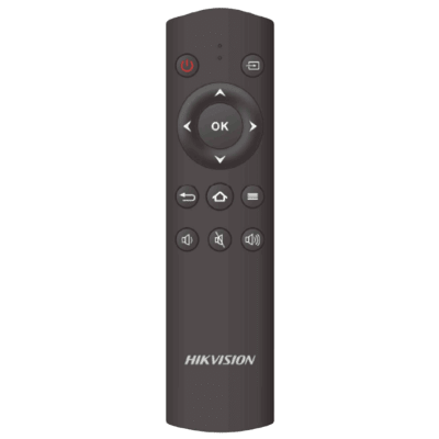 HIKVISION - Control Remoto IR / Panel Plano Interactivo / Compatible Display Hikvision / Alcance 10 m (32.8 ft) / 7 Pilas AAA / DC 3V / Negro