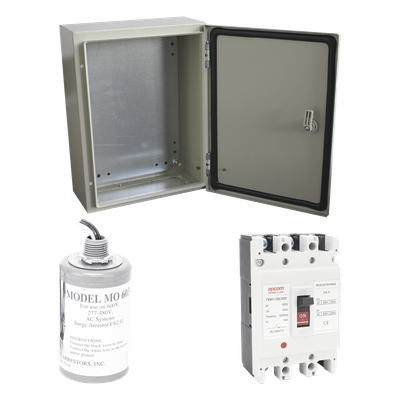 EPCOM - Kit de Centro de Carga Trifásico / 690 VCA / 63 A / 3 Polos / Supresor de Picos / Sistemas Fotovoltaicos