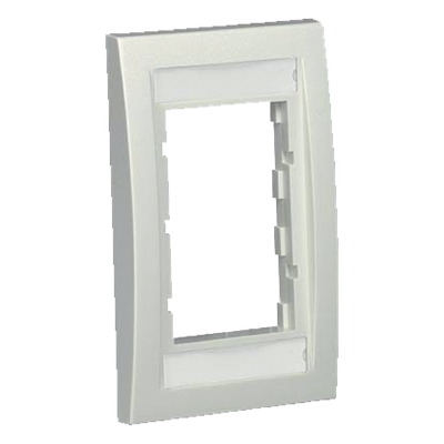 PANDUIT - Marco de Placa Frontal Ejecutiva / Para 2 Insertos 1/2 o 3 Insertos 1/3 / ABS / 2.75 x 4.5 x 0.023 in