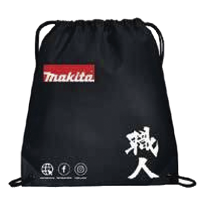 MAKITA - Morral Ecológico / 35 x 46 cm (13.8 x 18.1 in) / Material 100% Reciclable / Bolsillo Frontal / Superficie Personalizable