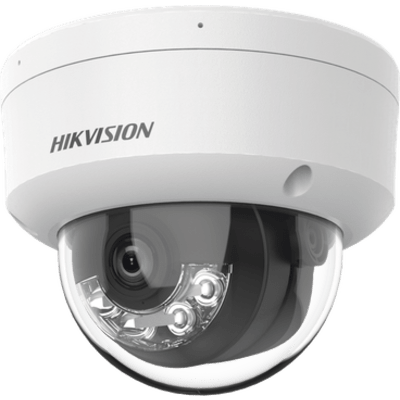 HIKVISION - Cámara Domo IP / 4 Megapixel / Lente 2.8 mm / IR 30 m (98.4 ft) / WDR 120 dB / IP67 e IK10 / PoE