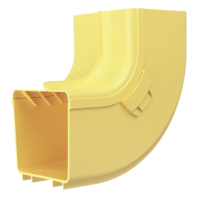 PANDUIT - Bajada Vertical Interior 90° / Radio de Curvatura 50.8 mm / Canaleta 4x4 / Tapa Integrada / PC/ABS / Amarillo