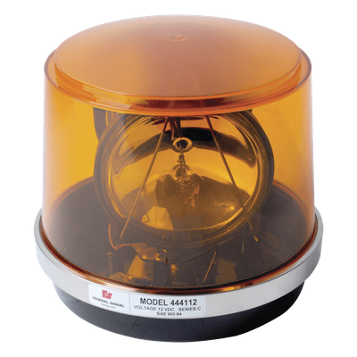 FEDERAL SIGNAL - Luz giratoria / Domo policarbonato / 12 VCC / 55W / 80,000 cd / 175 RPM / 8.4" x 7.3"