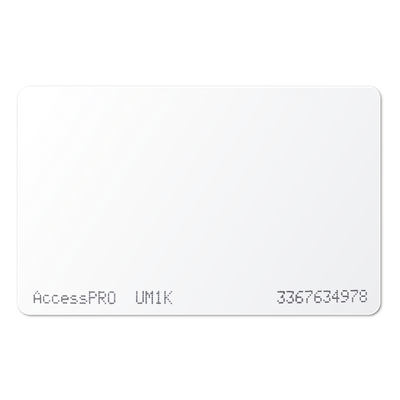 ACCESSPRO - Tarjeta Dual / UHF 900MHz EPC Gen2 / MIFARE 13.56MHz 1K / ISO PVC 85.6x54x1mm / 3.37x2.13x0.04in