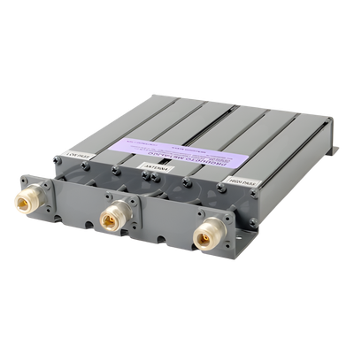 EPCOM INDUSTRIAL - Duplexer / 6 Cavidades UHF / 490-520 MHz / 50 W / 80 dB Aislamiento / 1.2 dB Pérdida Inserción / 5 MHz Separación / Conectores N Hembra / 159x31.8x216 mm