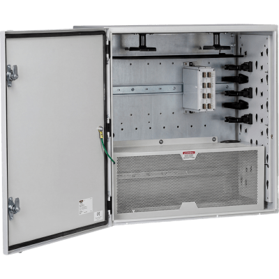 PANDUIT - Gabinete de Zona de Instalación en Pared, Uso Industrial con Clasificación UL tipo IP66 y 4/12/4X, de 610 x 295 x 610 mm, de Acero, Color Gris