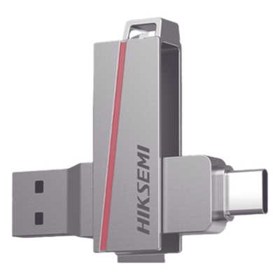 HIKSEMI BY HIKVISION - Memoria USB Dual / 16 GB / USB-C y USB-A / Lectura 150 MB/s / Aleación de Zinc / 19.2 g