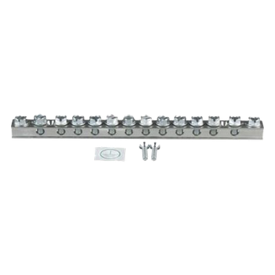 PANDUIT - Barra de Conexión a Tierra / Cobre Electrolítico 99.9% / 12 Orificios / Calibre 14 AWG a 2/0 AWG / UL 467 / CSA 22.2