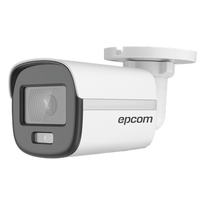 EPCOM PROFESSIONAL - Cámara Bala TURBOHD / 2 Megapíxeles / ColorVu 24/7 / Luz Blanca 20 m (65.6 ft) / Lente 2.8 mm / IP67 / Multitecnología