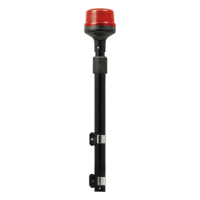 SIGNALPRO - Luz Telescópica para Motocicletas / 8 LED / Rojo / 12~24 VCD / IP6K6 / ECE R65 / SAE J845 / 88 mm de Altura