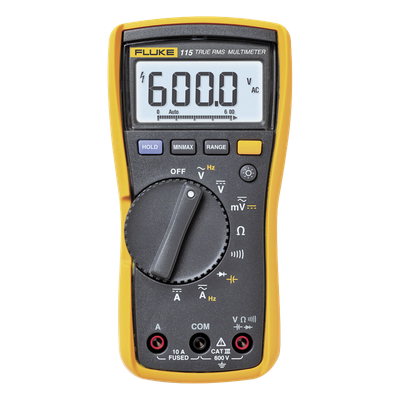 FLUKE - Multímetro Digital / Valor Eficaz Verdadero 6000 Recuentos / CAT III 600 V / Protección 6 kV / Pantalla LED Retroiluminada