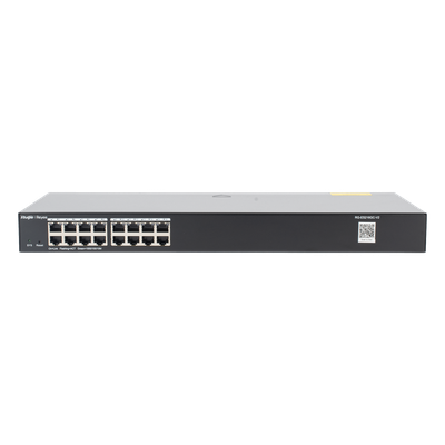 RUIJIE - Switch Administrable / 16 Puertos Gigabit / Gestión en la Nube Gratuita / Prevención de Bucles / Montaje Rack