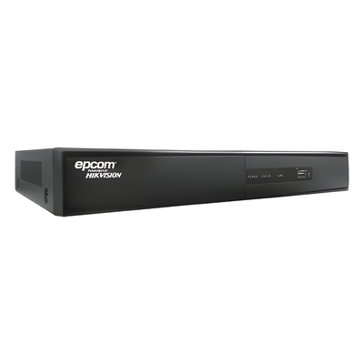 EPCOM - Videograbadora digital hibrida de 8 canales + 2 canales para cámara IP 720P/ 4 canales de audio, WD1 en todos los canales (soporte para 750TVL), 120 usuarios simultáneos en canal ZERO, 30IPS@WD1 en todos los canales, con EPCOM Cloud Support