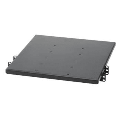 PANDUIT - Charola de Doble Fijación en Rack de 2 Postes, 635 mm de Profundidad, y Soporte de Peso de 113 Kg, 1 UR, Color Negro