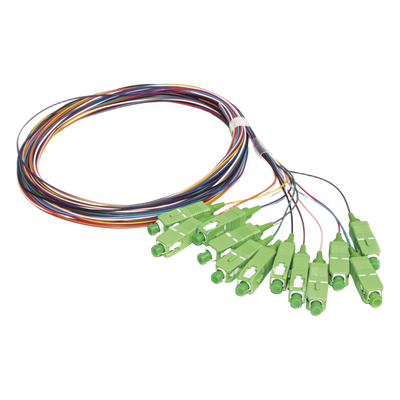 LINKEDPRO BY EPCOM - Kit de Pigtails / Monomodo G.657A2 / SC/APC / 2 m (6.56 ft) / 900 µm / 12 Piezas
