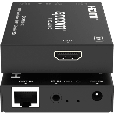 EPCOM PROAUDIO - Receptor de Extensor HDMI™ Sobre IP | Solo Decodificador | 150m Por Cable CAT6 | Compatible Con Red Gigabit | Video Full HD | Compresión EZCast | Control IR Unidireccional