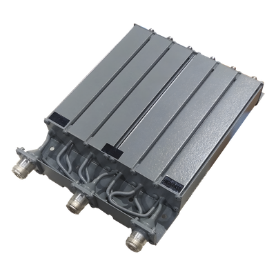 EPCOM INDUSTRIAL - Duplexer / 6 Cavidades UHF / 403-430 MHz / 50 W / 5 MHz Separación / Rechazo de Banda / Conector N Hembra