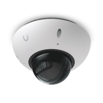 UBIQUITI - UniFi G6 Dome – Cámara 4K Antivandálica y Todo Clima con Sensor de 8 MP (1/1.8”), Motor de IA Multi-TOPS y Visión Nocturna Infrarroja de Largo Alcance