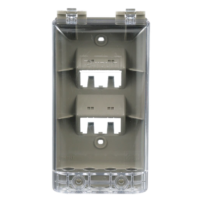 PANDUIT - Placa de Pared Vertical / IP56 / 4 Puertos Mini-Com / Policarbonato / 5.69 x 3.07 x 2.19 in