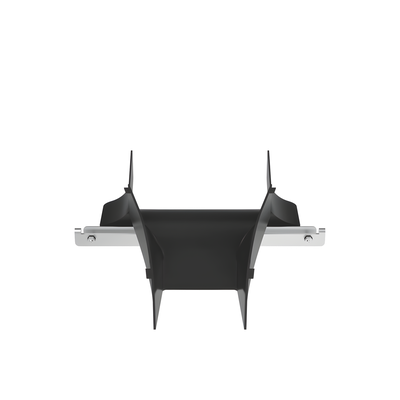 PANDUIT - Bajada de cables para charola wire basket / 4 in / Control de radio de curvatura / Negro
