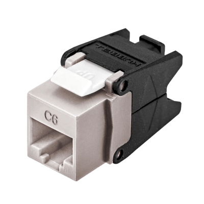 HUBBELL - Jack RJ45 NEXTSPEED Categoría 6 / Cobra-Lock Termination / 802.3bt PoE / 750 Ciclos Mating / 1000V AC / UL 94V-0