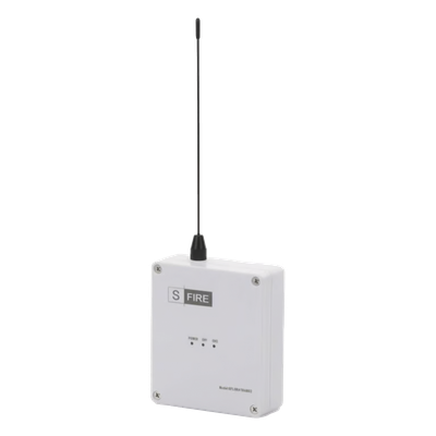 SFIRE - Transmisor Inalámbrico / Alcance 2500 m (8202.1 ft) / 2 Contactos Secos NA / 433.92 MHz / 12 Vcc / IP para Alarmas