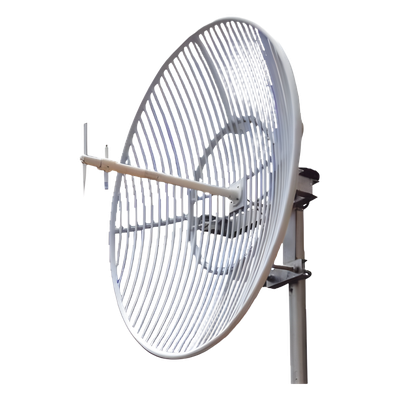 EPCOM - Antena Parabólica de Rejilla / 824-960 MHz / Banda 5 / 23 dBi / Apertura 12° / Resistencia Viento 216 km/h (134.2 mph)