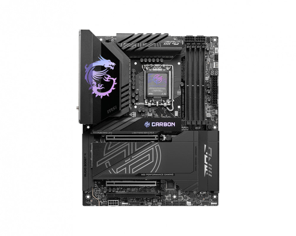 MSI - Tarjeta Madre MSI MPG Z890 CARBON WIFI ATX LGA 1851 Intel Z890 256GB DDR5 HDMI/DP para Intel