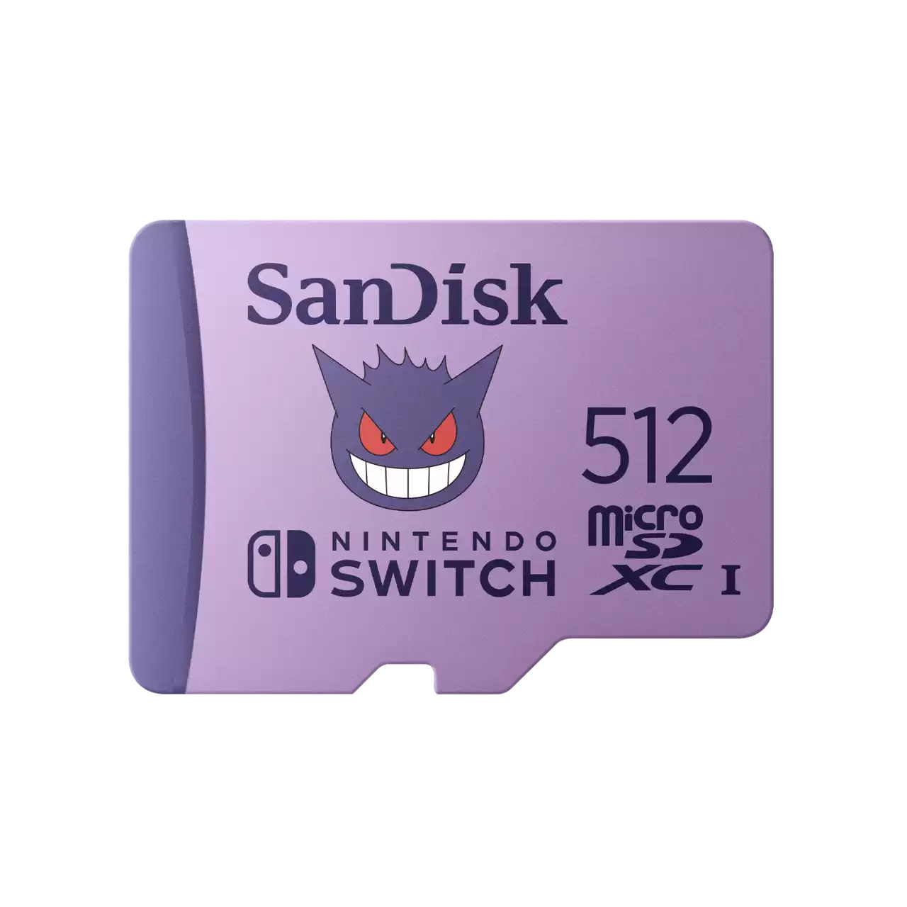 SANDISK - Memoria SanDisk Pokemon Gengar MicroSDXC UHS-I U3 de 512GB para Nintendo Switch Color Morado