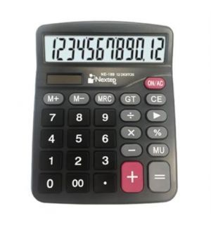 NEXTEP SOLUCIONES - Bundle Calculadora Nextep 12 dígitos pantalla grande escritorio Solar/Bateria  CONT. 2 PIEZAS