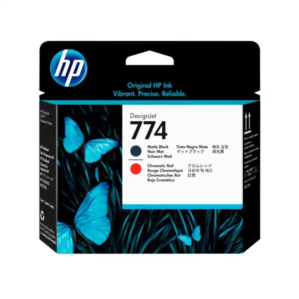 HEWLETT PACKARD - Cabezal HP LF 774 Negro Mate-Rojo Cromático