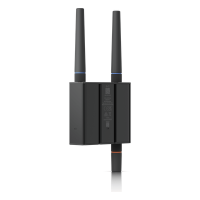 UBIQUITI - Router Celular LTE / Wi-Fi 4 / 2 Puertos FE / LTE Cat 4 150 Mbps / Dual Antena SMA / Alimentación USB-C o ATX DC