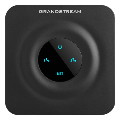 GRANDSTREAM - Adaptador de Teléfonos Analógicos ATA / 2 Puertos FXS / 2 Perfiles SIP / Ethernet 10/100 Mbps / Cifrado TLS y SRTP / Conferencia 3 Vías