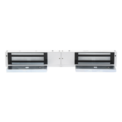 ACCESSPRO - Chapa Magnética Doble para Aplicación en Puertas de Doble Hoja. 1200 lbs(x 2). LED