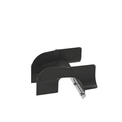 PANDUIT - Bajada de cables para charola wire basket / 4 in / Control de radio de curvatura / Negro