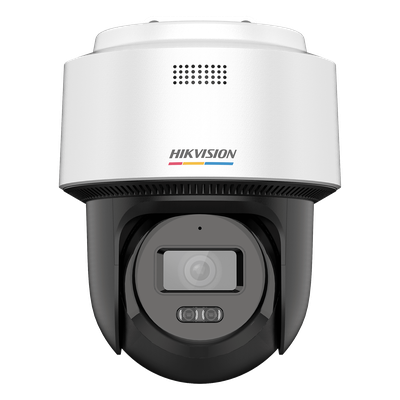 HIKVISION - Cámara PT TurboHD / 3K ColorVu / Dual Light 40 m (131.2 ft) / Audio Bidireccional con Sirena / IP66 / -30°C a 60°C