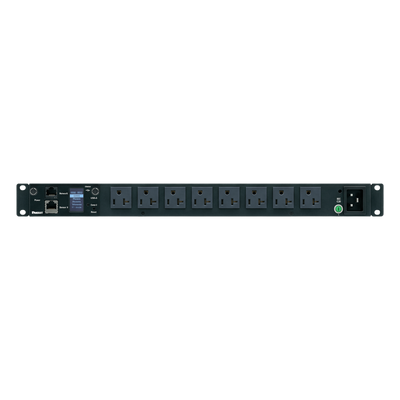 PANDUIT - PDU Monitoreable / 8 Salidas 5-20R / Entrada NEMA 5-15P / Horizontal 1U / 19 in / 120 Vca / 20 Amp