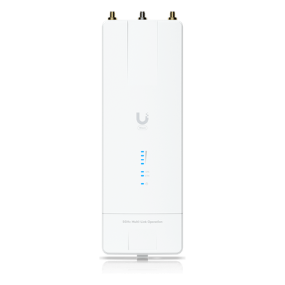 UBIQUITI - Radio Enlace Wi-Fi 7 / 5 GHz / Rendimiento 5 Gbps / Alcance 100 km (328 kft) / MLO hasta 20 km (65.6 kft) / PoE 10GbE / Análisis Espectral